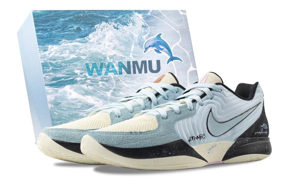 Nike Nike Ja Morant 2 Dreamy Trail, Box Abrasion Resistant Low top Basketball Shoes Men's White Blue