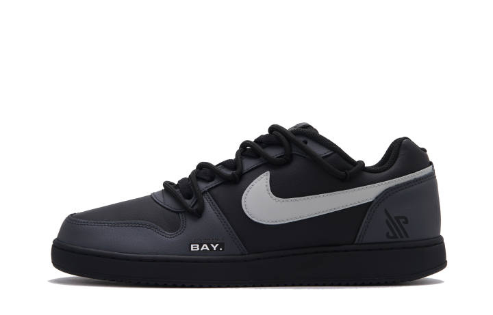 Nike Nike EBERNON Black Swan Abrasion Resistant Low top Skateboard Shoes Men's Gray Black