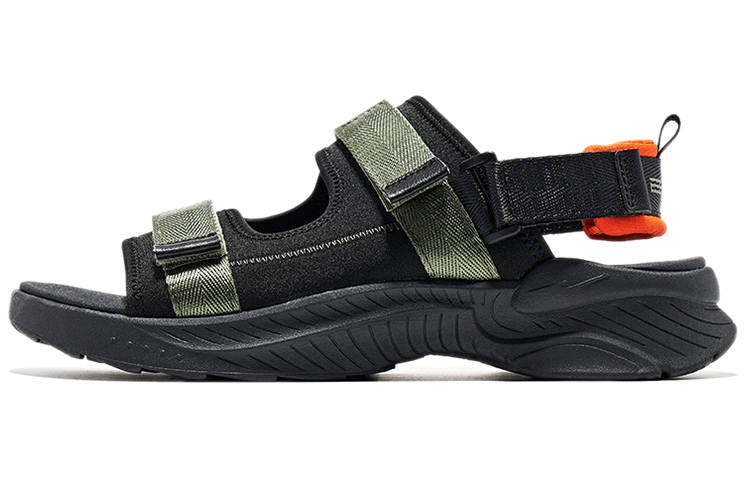 Erke Erke Beach Sandals Men's Black Green