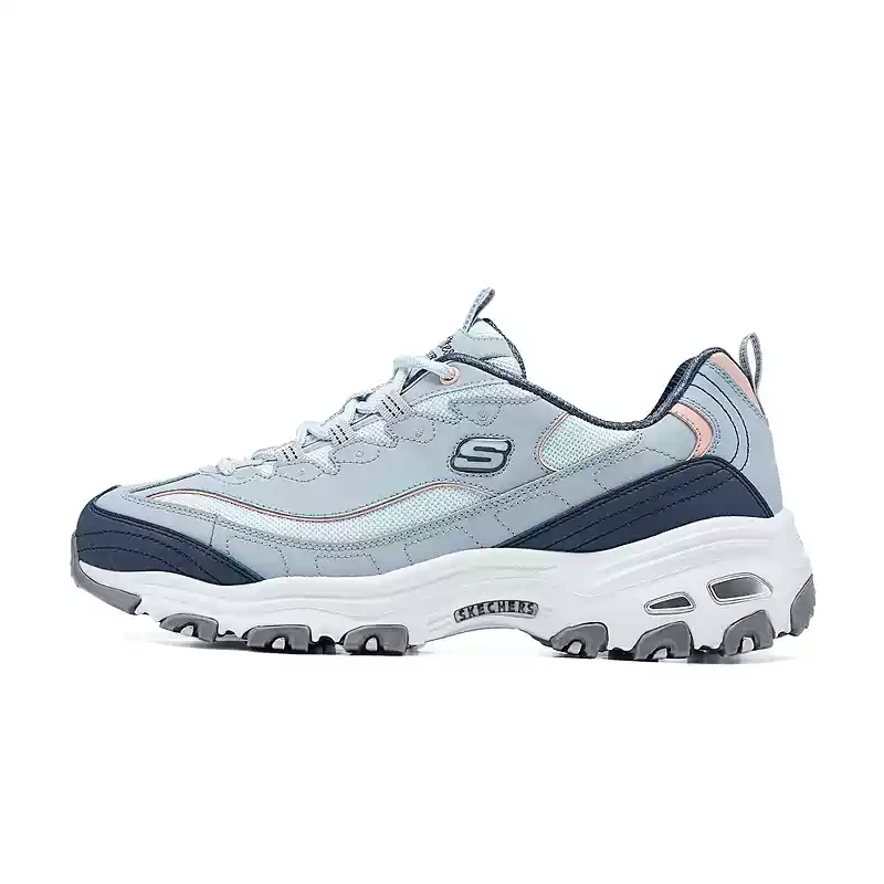Skechers D'Lites 1.0 Abrasion Resistant Low top Chunky Sneakers Women's Blue