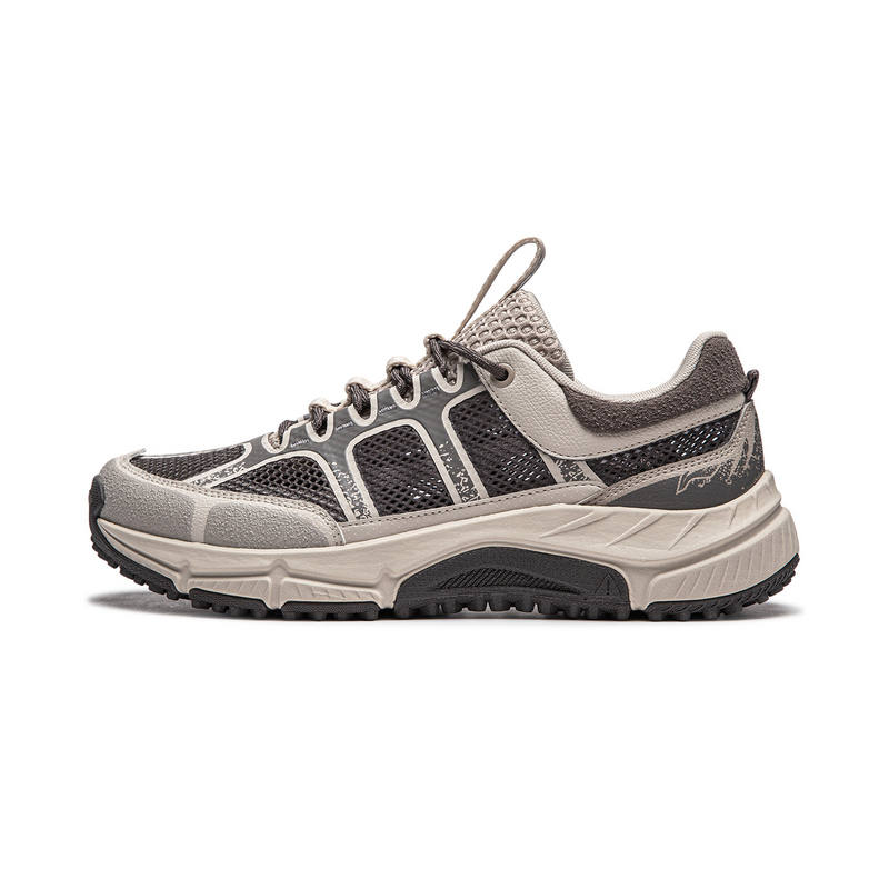 Li-Ning Li Ning Outdoor CF Tracing, Yi Jie Lite RT Cushioning, Wear Resistant Low top Hiking Shoes Men's Gray