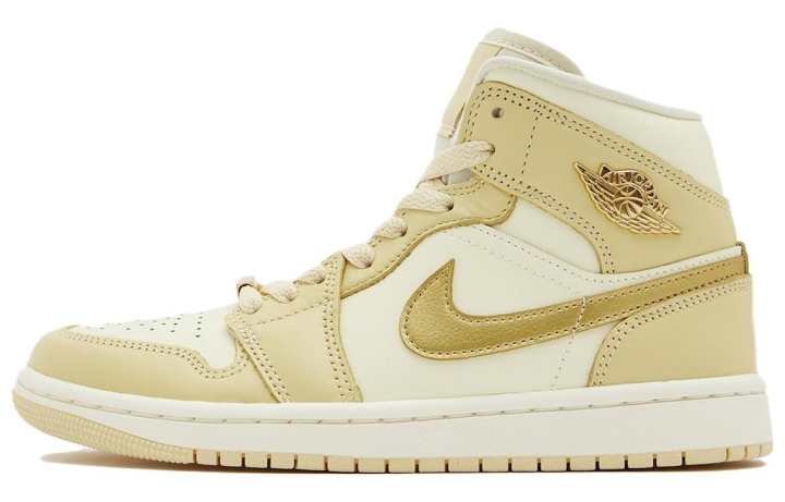 Jordan Jordan 1 Mid Se Pale Vanilla Metallic Gold Women's