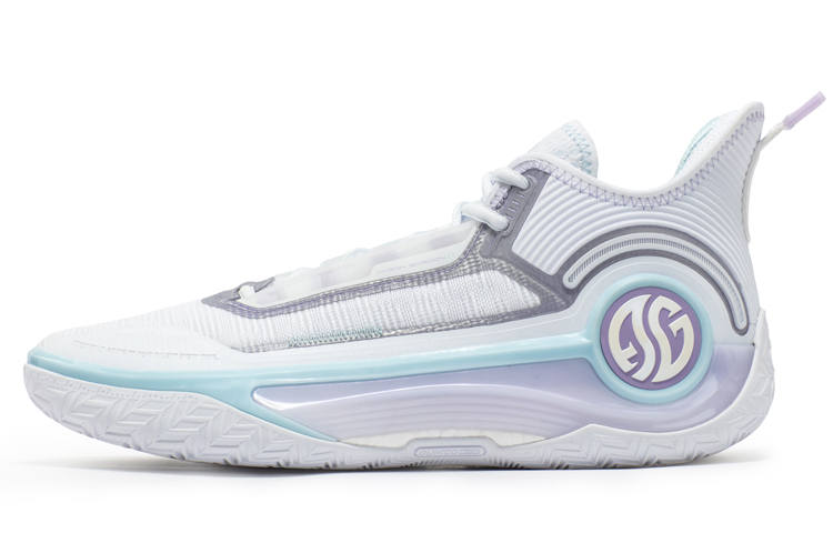 361° AG4 Aaron Gordon 4, Ice Blade Low top Performance Basketball Shoes Men's White Blue