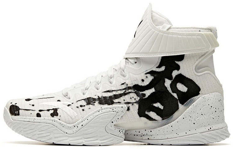Anta Thompson KT3 High top Performance Basketball Shoes Men's White Black