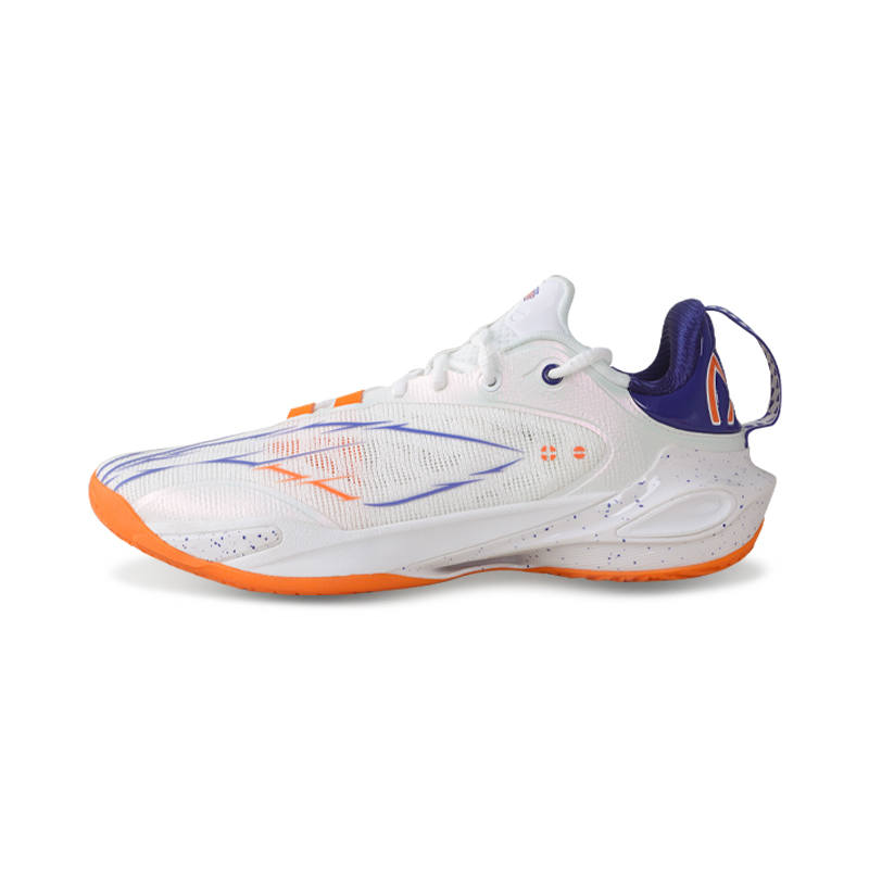 Li-Ning Li Ning Speed 11 Textile, TPU Low top Basketball Shoes Men's White Orange