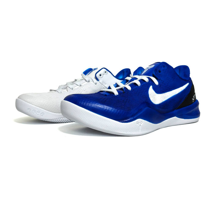 Nike Nike Kobe 8 Basketball Shoes Unisex Low Top White/Blue