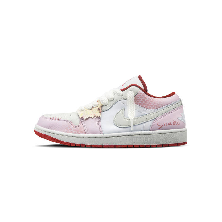 Jordan Jordan Air Jordan 1 Year Of The Snake, Peach Blossom Soaring Snake Slip Resistant Slip Resistant Low top