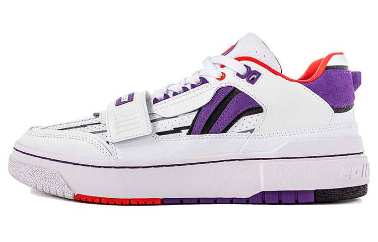Li-Ning Li Ning Rookie Skateboard Shoes Men's Low Top Standard White/Iron Blue Violet