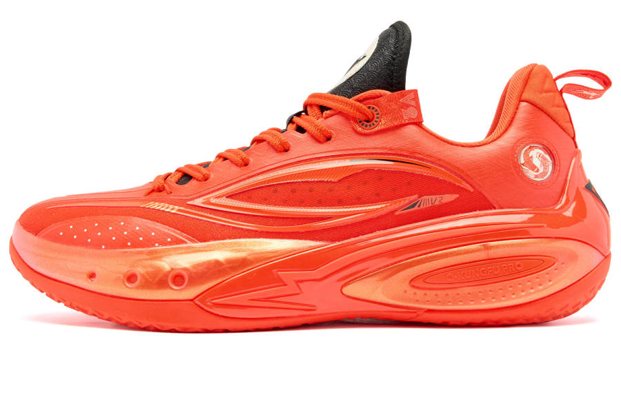 QIAODAN Poisonous Fangs PRO 3.0 V2 Koi Fish Low top Basketball Shoes Men's Orange