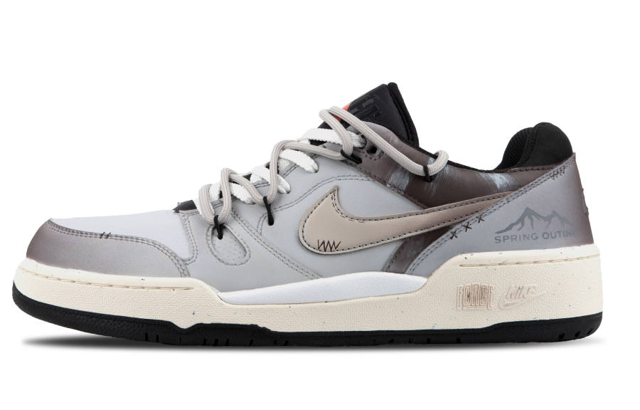 Nike Nike Full Force Luxury Streetwear Low top Vintage Basketball Shoes Unisex Gray