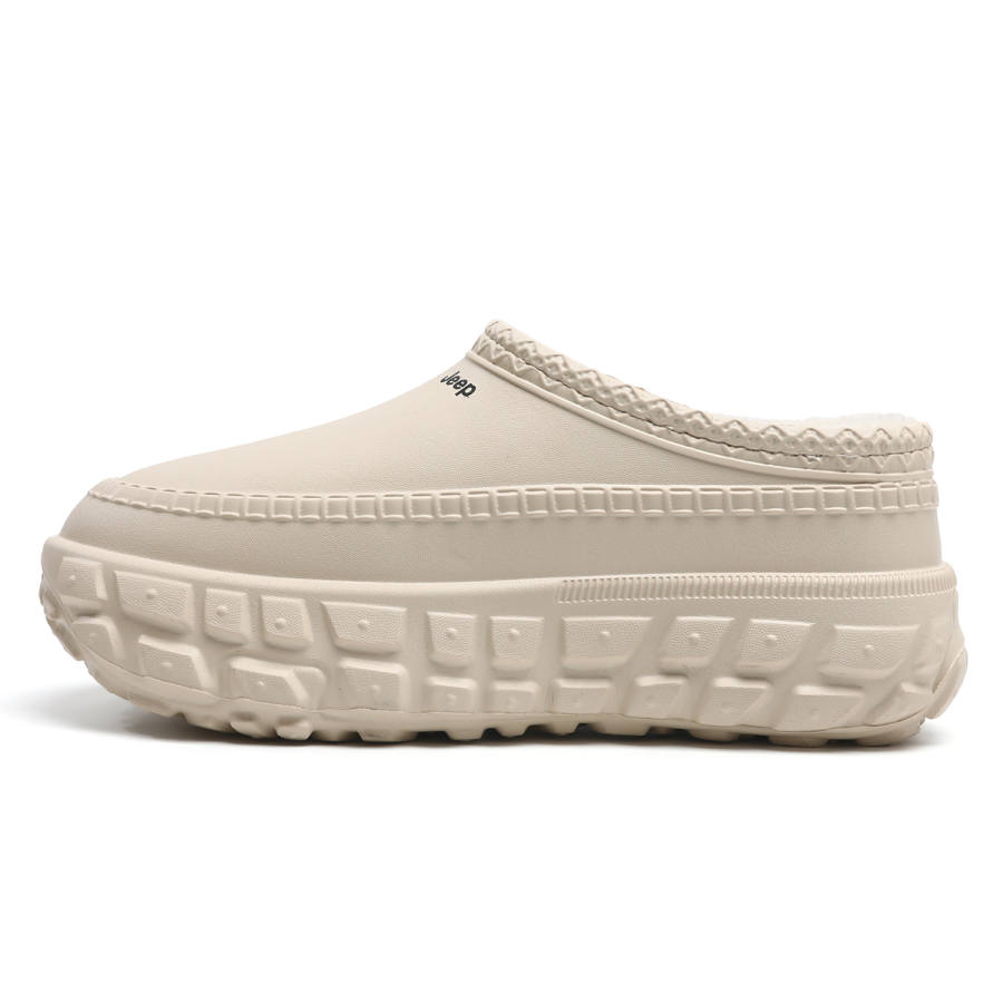 Jeep Insulated Shoes Collection, Fleece Lined EVA Slip Resistant Chef Shoes Unisex Khaki