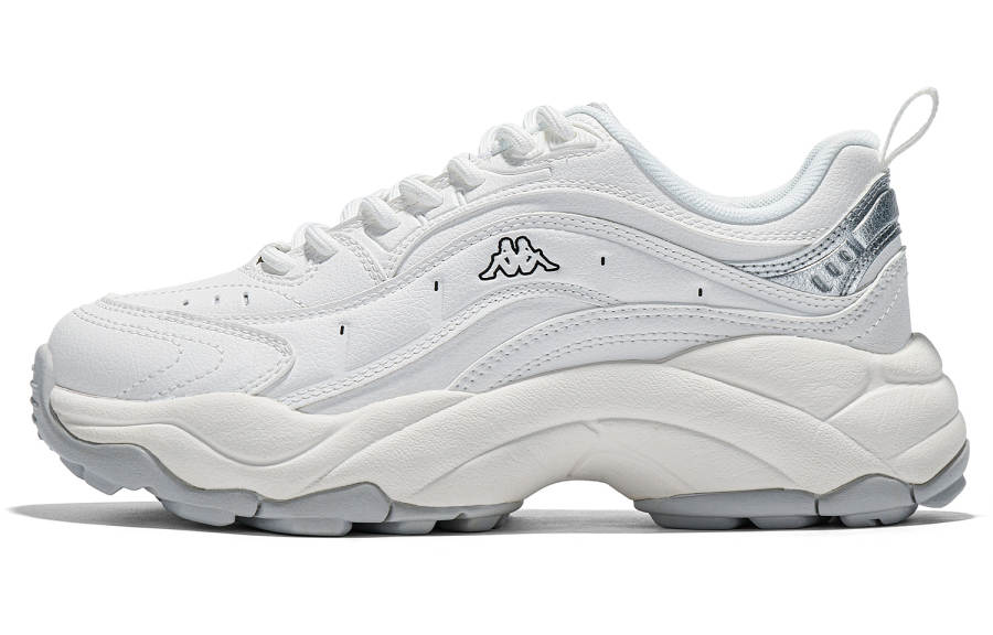 Kappa Slip Resistant Abrasion Resistant Low top Chunky Sneakers Women's White