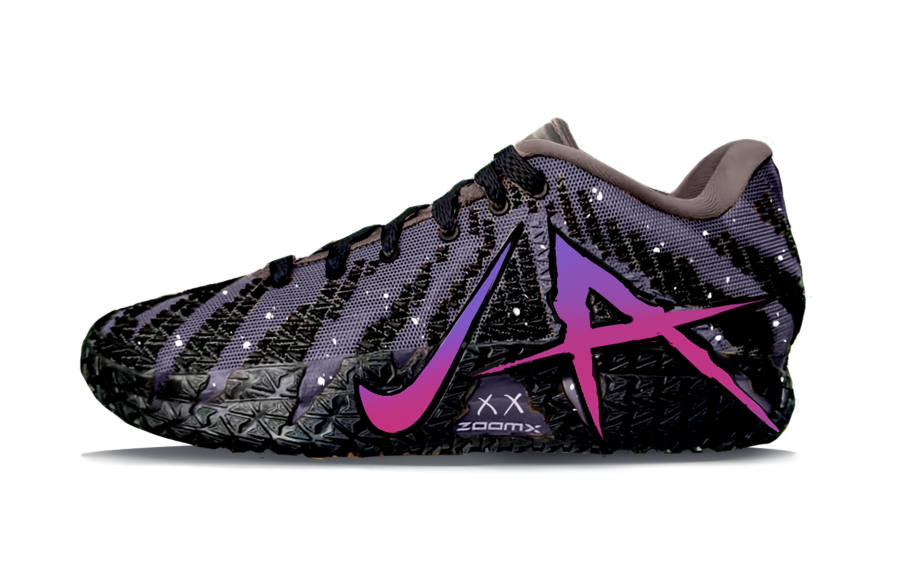Nike Nike Ja Morant 3 Polar Night Wave Abrasion Resistant Low top Basketball Shoes Men's Purple