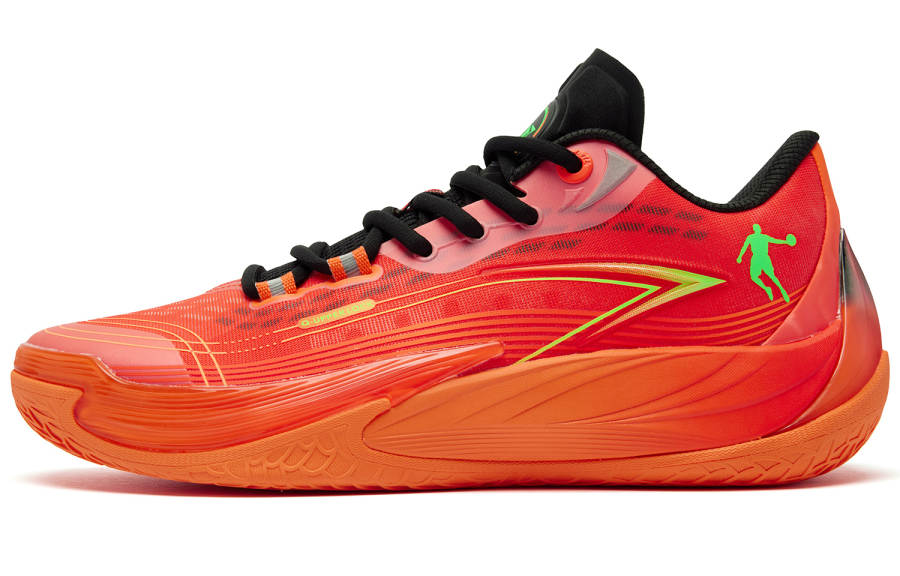 QIAODAN Poisonous Fangs 3.0 Pumpkin Lanterns Low top Basketball Shoes Men's Orange