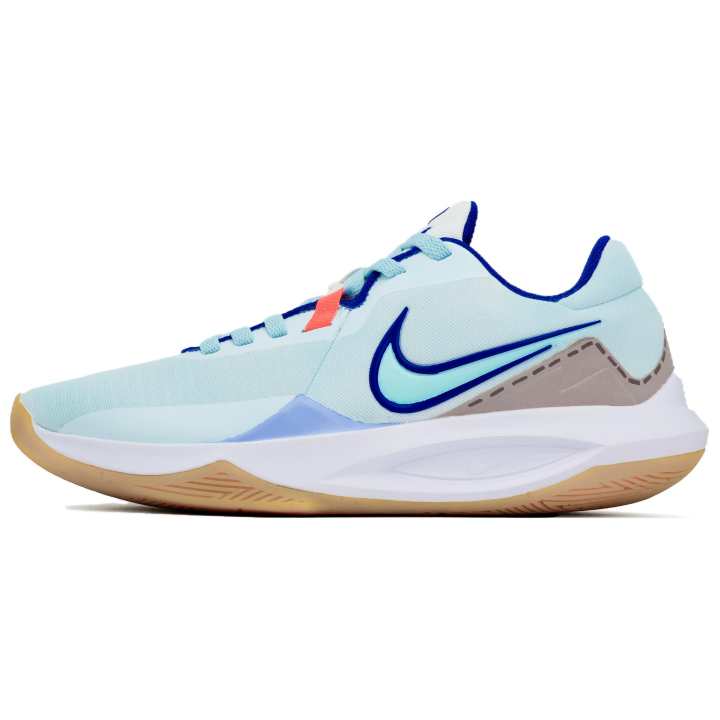 Nike Nike Precision 6 Mesh Low top Basketball Shoes Men's Light Blue