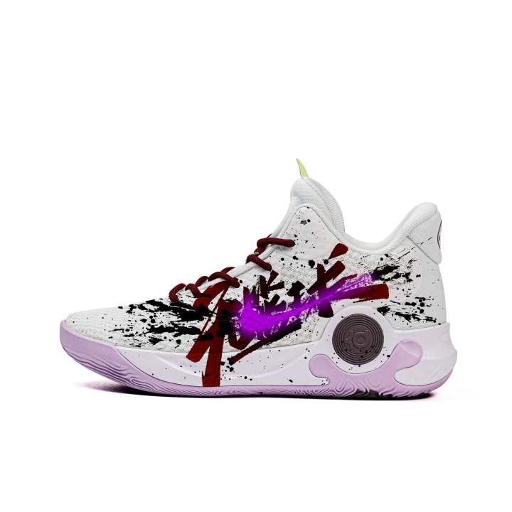 Nike Nike KD Trey 5 IX Cushioning Slip Resistant Coverage Mid top Vintage Basketball Shoes Unisex Black White