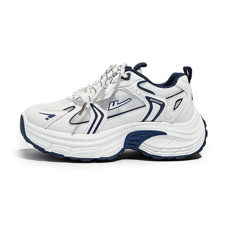 WARRIOR WARRIOR Low top Chunky Sneakers Unisex White Dark Blue