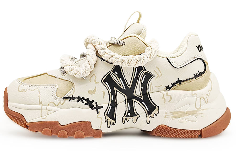 MLB MLB Slip Resistant Support Slip Resistant Support Low top Chunky Sneakers Unisex Beige Brown Black