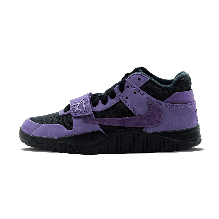Jordan Travis Scott x Jordan Jumpman Jack Cushioning Slip Resistant Low top Basketball Shoes Unisex Purple