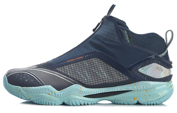 Li-Ning Li Ning 5.0 Cushioning Slip Resistant Abrasion Resistant Coverage Support Mid top Training Shoes Unisex Blue