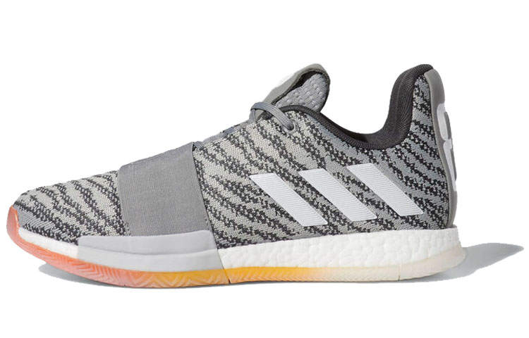 Adidas Adidas Harden Vol.3 Harden Low top Basketball Shoes Men's Black Gray Pattern