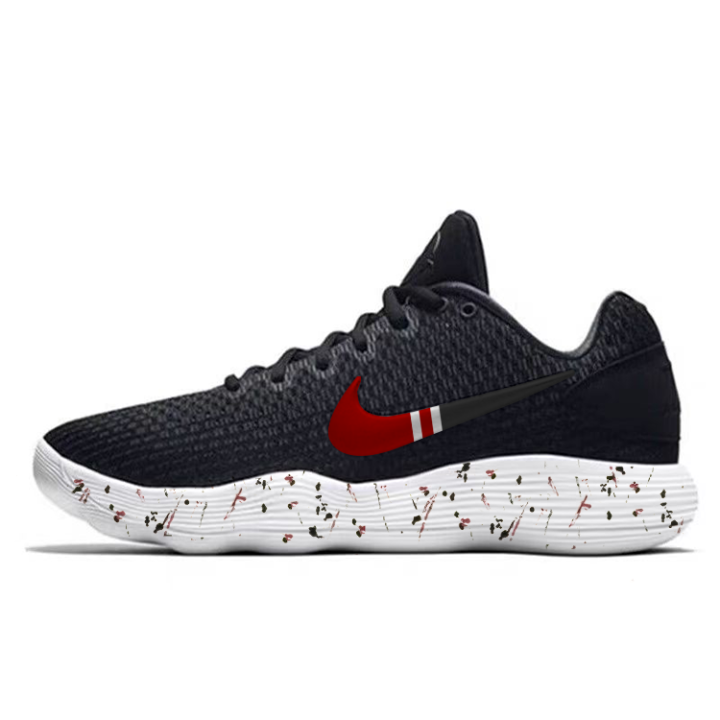 Nike Nike Hyperdunk 2017 Cushioning Slip Resistant Abrasion Resistant Lightweight Low top Basketball Shoes Men's Black