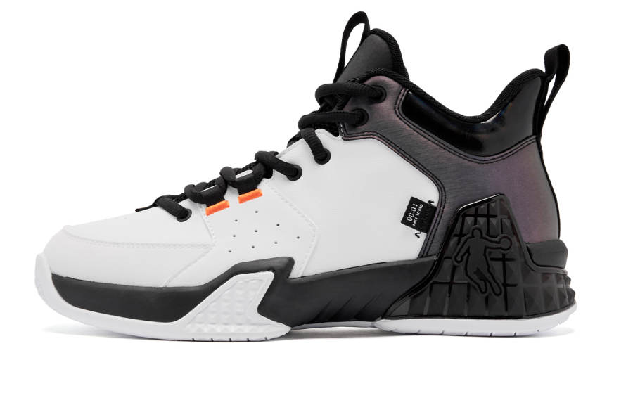 QIAODAN Killing Move 1.0 High top Basketball Shoes Men's White Black