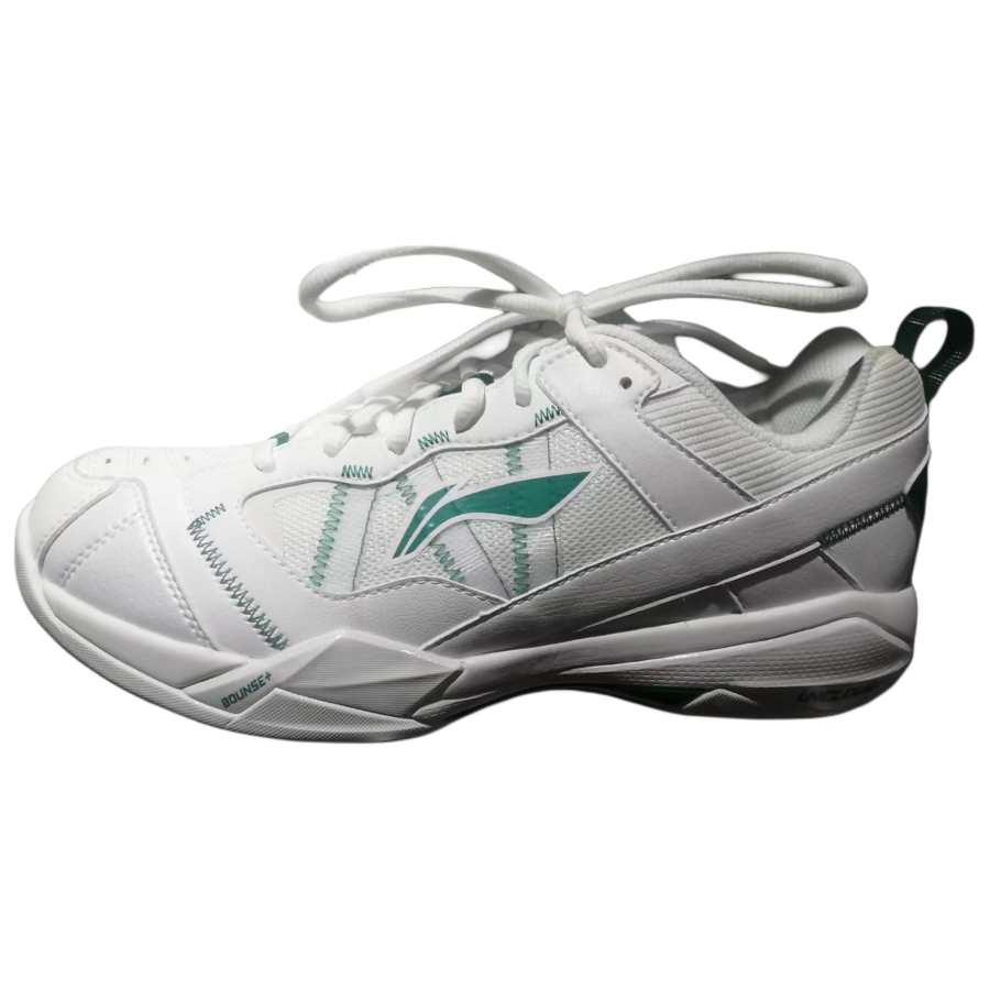 Li-Ning Li Ning Rubber Cushioning Slip Resistant Low top Badminton Shoes Men's White