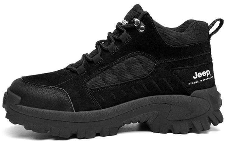 Jeep Mountaineering & Hiking Shoes Men's High Top Black
