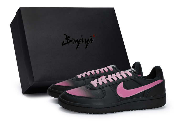 Nike Nike Field General '82 Low top Vintage Basketball Shoes Unisex Black Rose Red