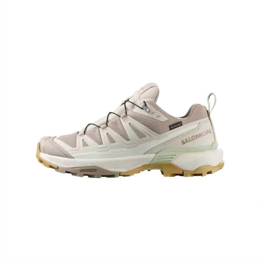 SALOMON X ULTRA 360 Textile, Synthetic Leather Low top Mountaineering Shoes Women's Beige Gray