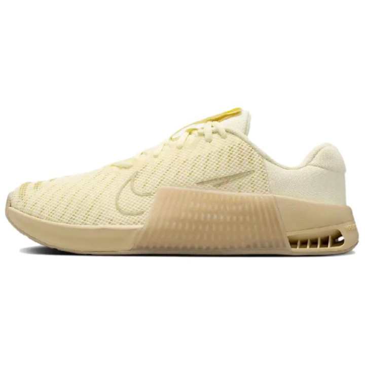Nike Nike Metcon 9 Slip Resistant Abrasion Resistant Low top Training Shoes Women's Beige Yellow