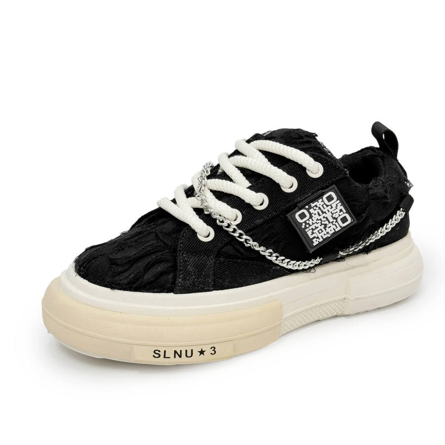 SLnU★3 Slip Resistant, Abrasion Resistant, Coverage Height Increasing, Support Low top Canvas Shoes Men's