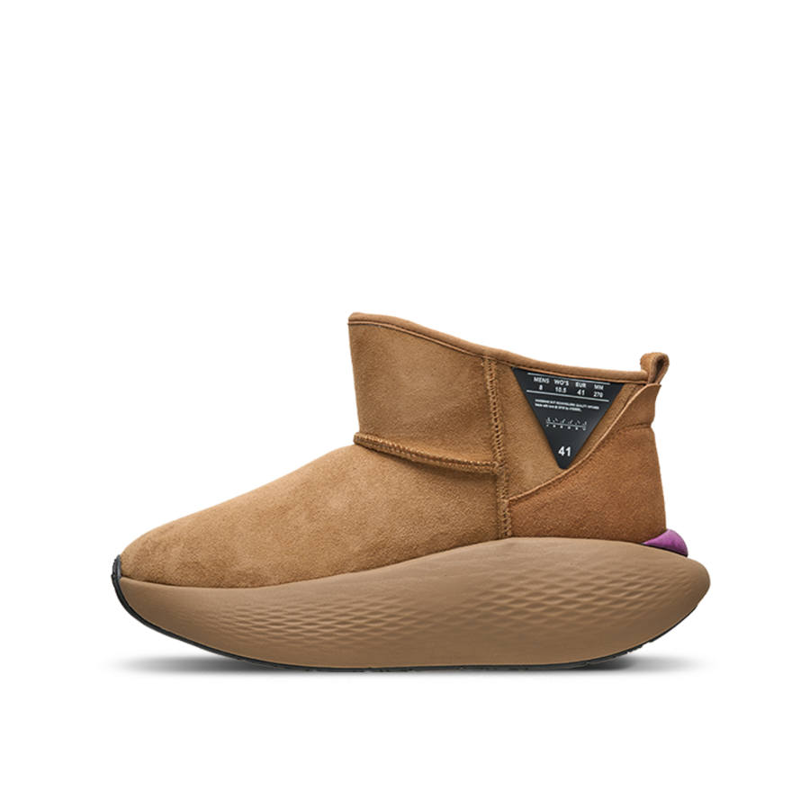 XVESSEL VESSEL Shake Fun Sheepskin Thermal Height Increasing Short Snow Boots Unisex Brown