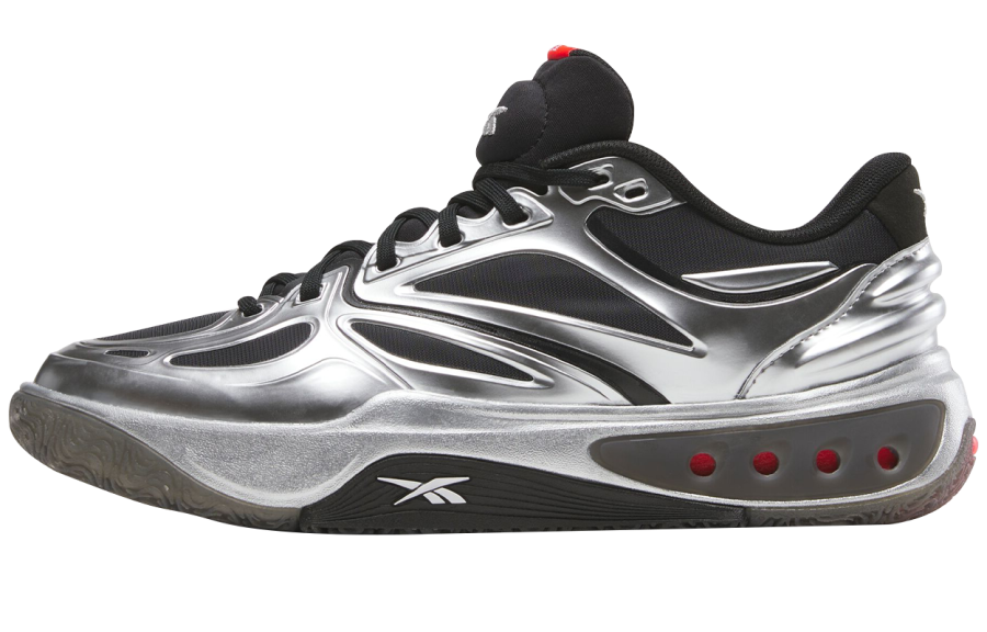 Reebok Engine A Low top Basketball Shoes Unisex Black Silver