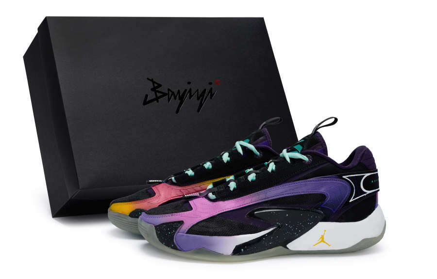 Jordan Jordan Luka 2 811 Manufacturing, Vector Twist, Special Shoe Box Low top Basketball Shoes Men's Black Purple Orange Pink