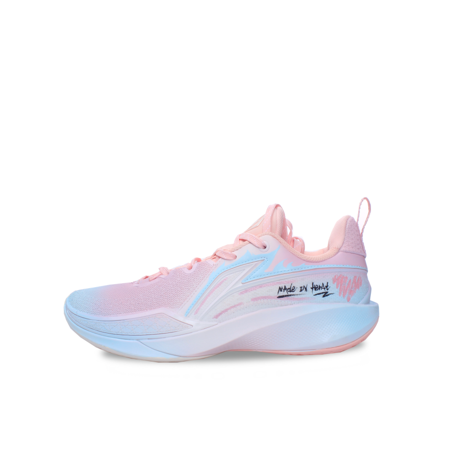 Li-Ning Li Ning Speed 2 Synthetic Leather Low top Basketball Shoes Men's Blue Pink