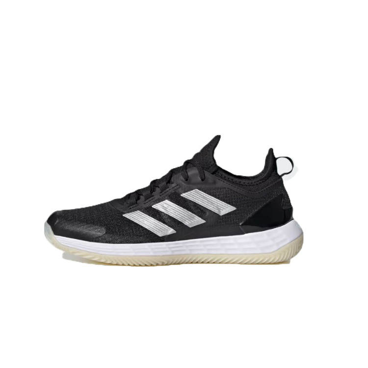 Adidas Adidas Adizero Ubersonic 4.1 Slip Resistant Abrasion Resistant Mid top Tennis Shoes Unisex Black White