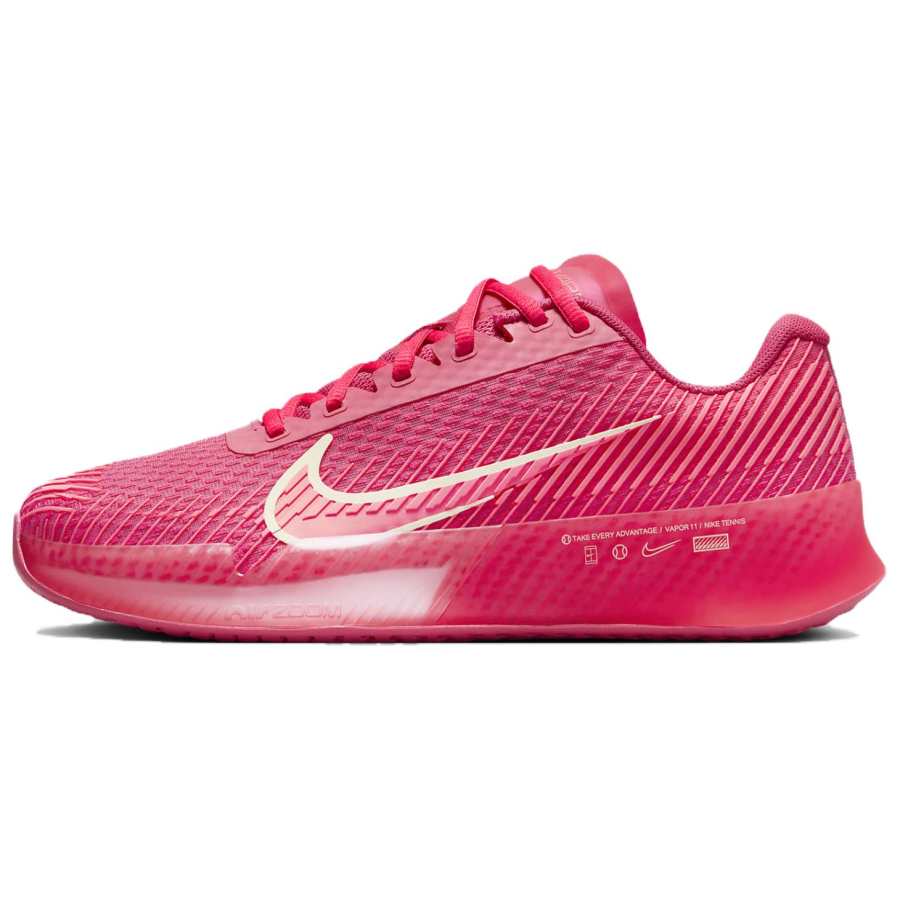 Nike Nike Air Zoom Vapor 11 Comfortable And Lightweight Low top Tennis Shoes Women's Red