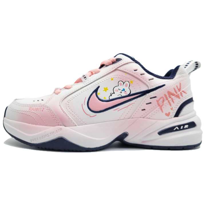 Nike Nike Air Monarch 4 White Navy Synthetic Leather, Artificial Leather