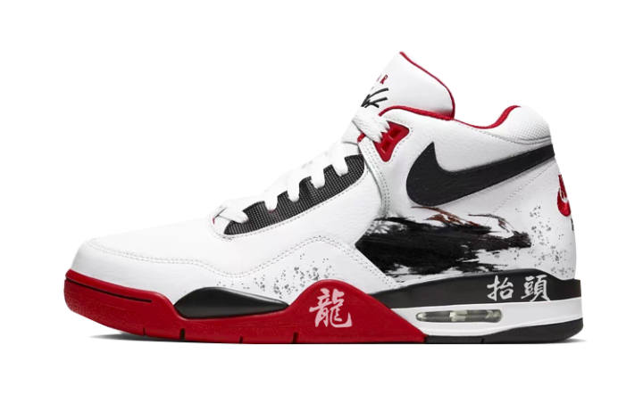 Nike Nike Flight Legacy High top Vintage Basketball Shoes Men's Red White