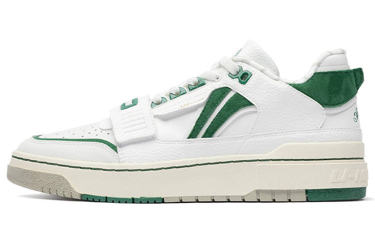 Li-Ning Li Ning Rookie Skateboard Shoes Women's Low Top Ecru/Pine Green