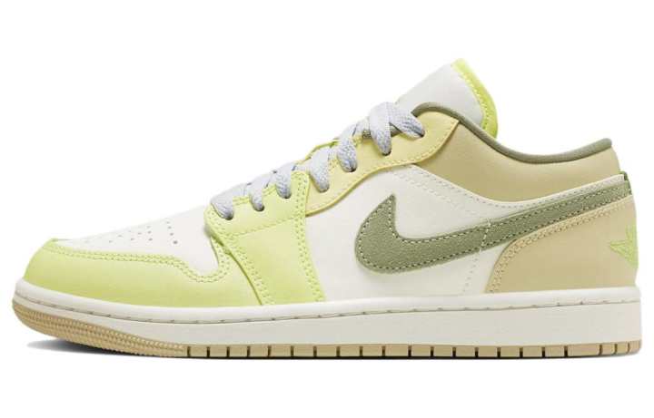 Jordan Jordan 1 Low Sail White Oil Green Women's