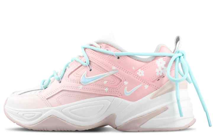 Nike Nike M2K Tekno Cushioning Low top Chunky Sneakers Women's White Pink