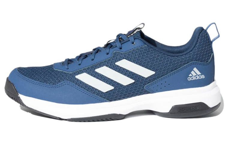 Adidas Adidas Tennis 21 V2 Abrasion Resistant Low top Tennis Shoes Men's Azure Blue