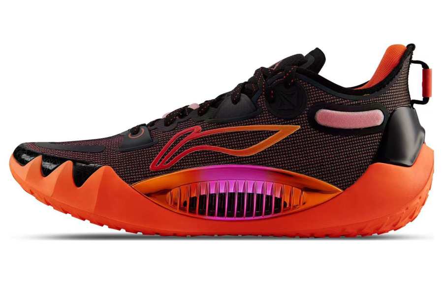 Li-Ning Li Ning JB1 Basketball Shoes Men's Low Top Black/Fiery Red