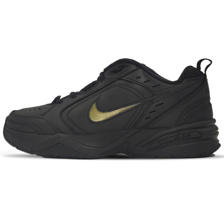 Nike Nike Air Monarch 4 Golden Beetle Slip Resistant Abrasion Resistant Low top Chunky Sneakers Unisex Black Gold