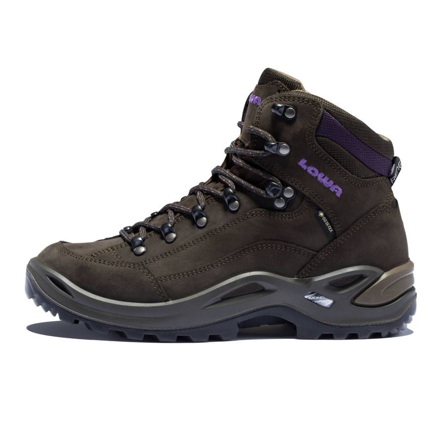 Lowa Renagade GTX The Wanderer Mid top Outdoor Shoes Women's Brown Purple