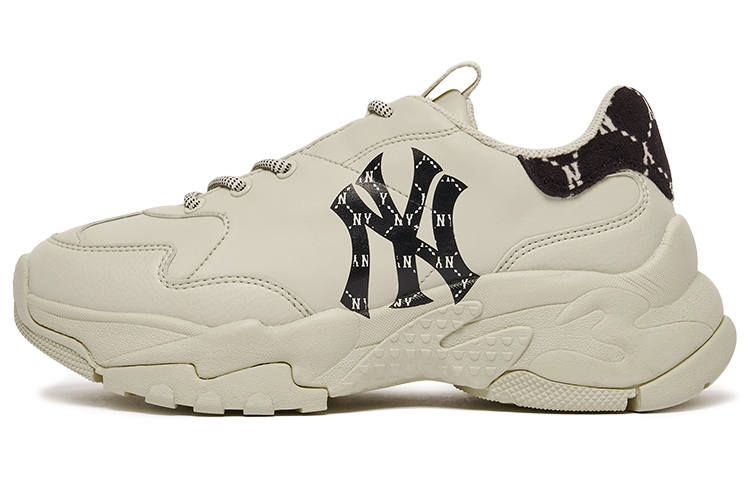 MLB MLB Big Ball Chunky Sneakers Unisex Low Top Beige/Black