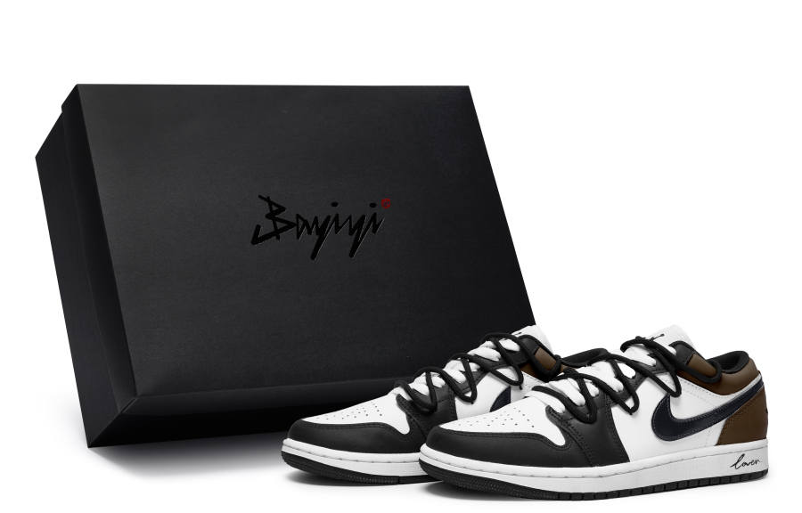 Jordan Jordan Air Jordan 1 Made In LOW 811, Fantasia Brown, Special Shoebox Slip Resistant, Abrasion Resistant, Breathable